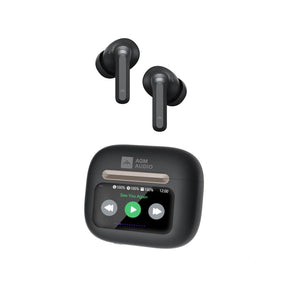 AGM Buds 9 | Touch-Enabled Display Case | 13mm Full-Range Sound | -25dB ANC | IPX4 Water Resistance