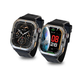 AGM Legion 3 | Smart Watch | AMOLED Display | 500mAh Battery| Bluetooth Call | Heart Rate Monitor | 5ATM Waterproof | LED Flashlight | Square Rugged Sport Watch