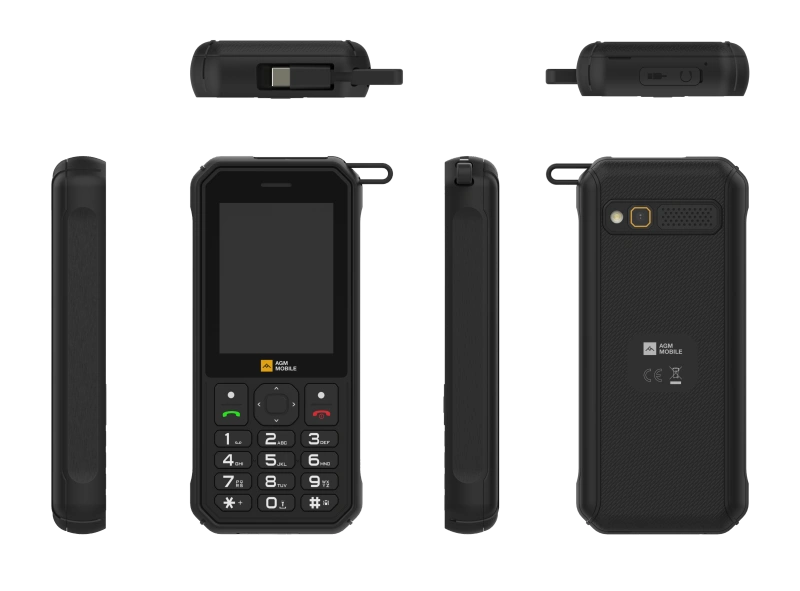 AGM M11｜Rugged Power Bank Phone｜Wired Reverse Charging｜4G LTE｜4000mAh Battery｜WiFi Hotspot｜FM Radio｜3.5mm Jack｜IP68&IP69K | WaterProof