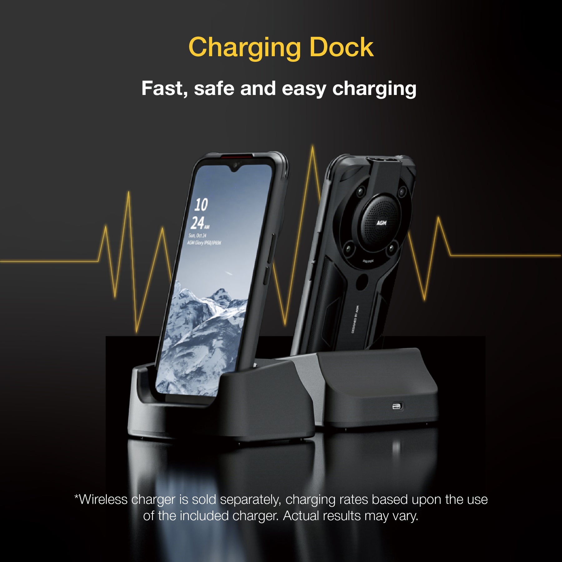 AGM Glory Pro | 5G Unlocked Rugged Smartphone | Top Thermal Camera Resolution: 256 x 192 Refresh Rate: 25 FPS | US Warehouse
